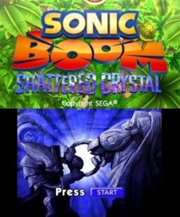 Sonic Boom: Shattered Crystal Title Screen